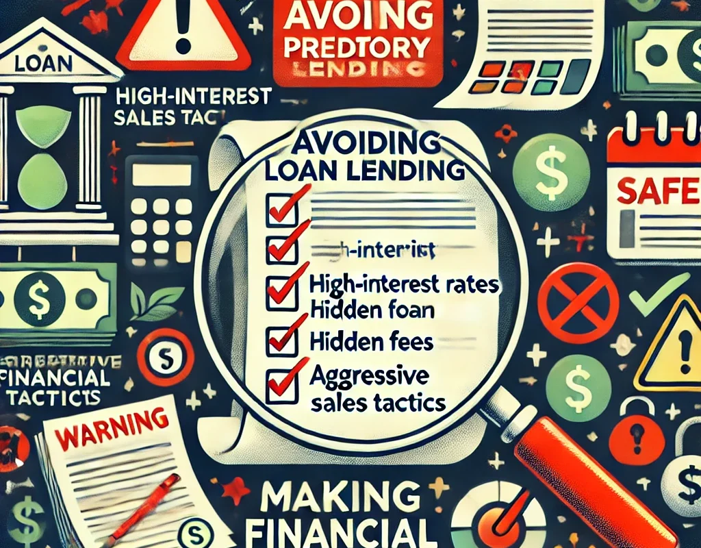 A guide on avoiding predatory lending and unfavorable loan terms with tips for safer financial decisions