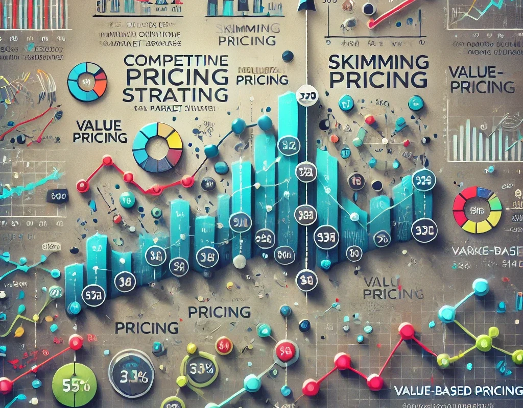 A graph illustrating competitive pricing strategies for business growth.