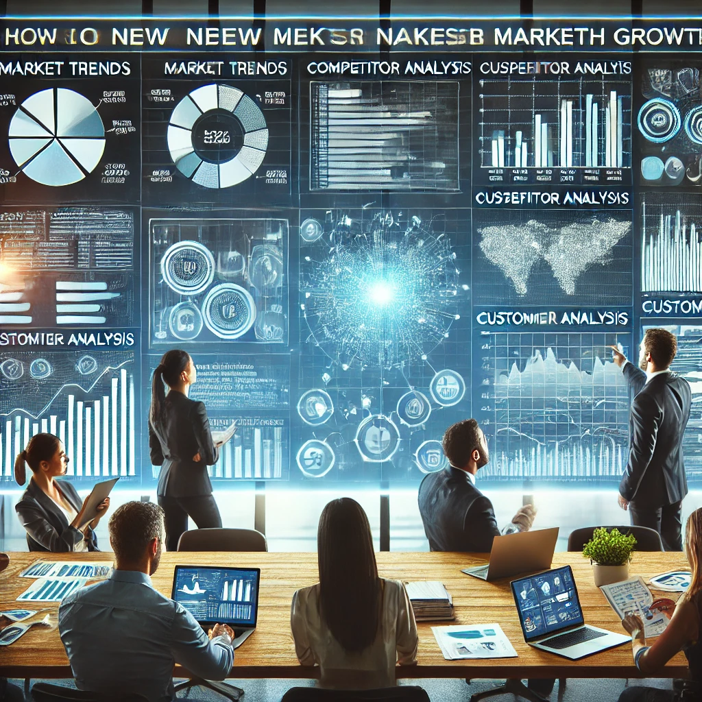 Identifying new market opportunities for business growth using strategic analysis